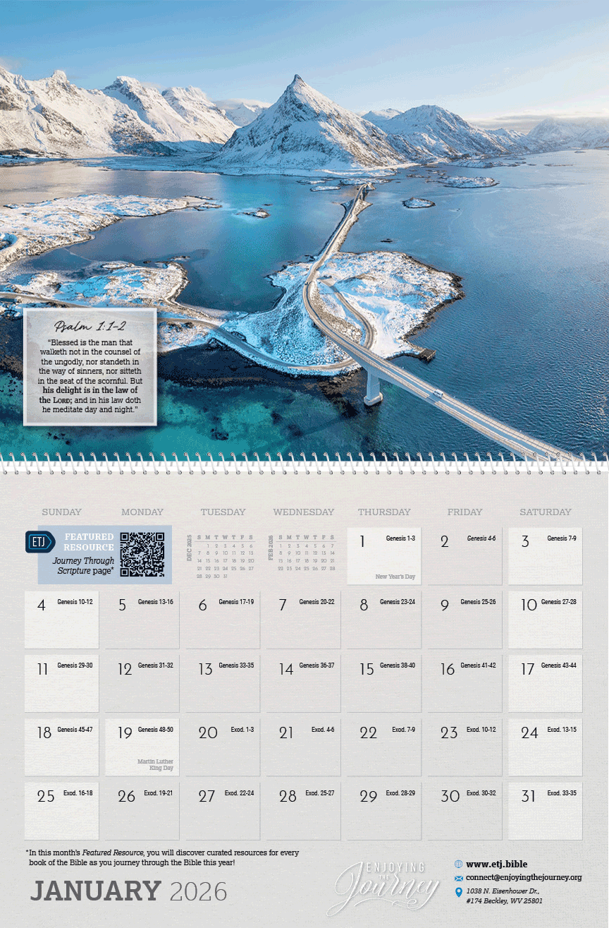 ETJ Devotional Calendar (2026) | Bridge Theme