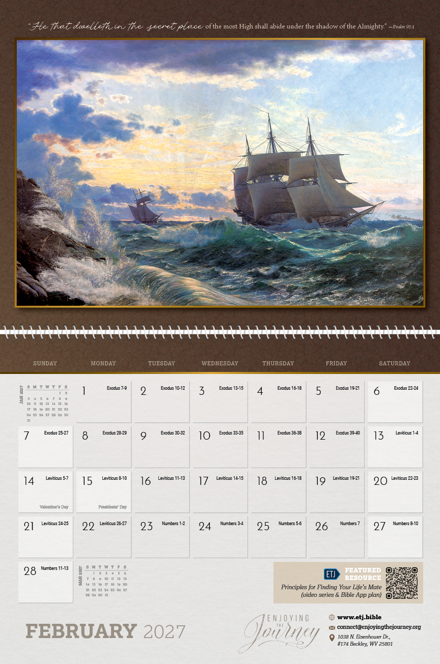 ETJ Devotional Calendar (2027) | Chronological Reading Plan